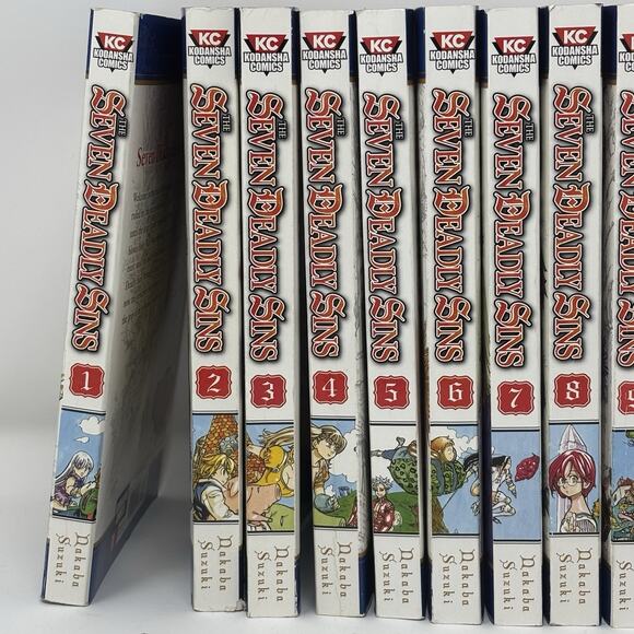 The Seven Deadly Sins Manga English COMPLETE Set 1-15 Nakaba Suzuki - Picture 2 of 9